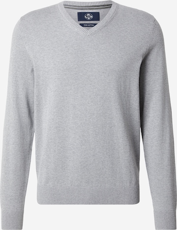 Pull-over LERROS en gris : devant