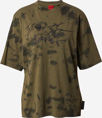 HUGO Shirt 'Dalonia' in Green: front