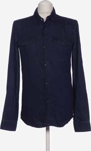 Karl Lagerfeld Button Up Shirt in S in Blue: front