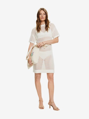 ESPRIT Knitted dress in White