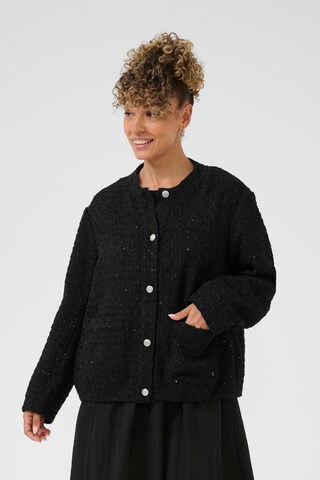 Cream Between-Season Jacket 'CRCracker' in Black: front