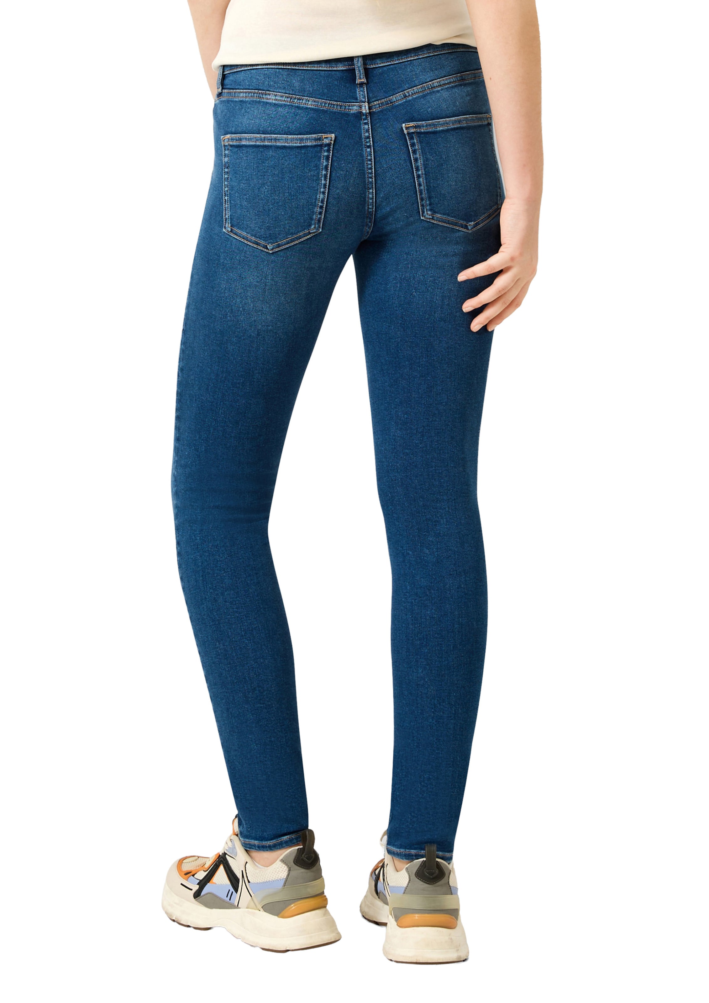 QS Skinny Jeans-Hose ' SADIE ' in Blau