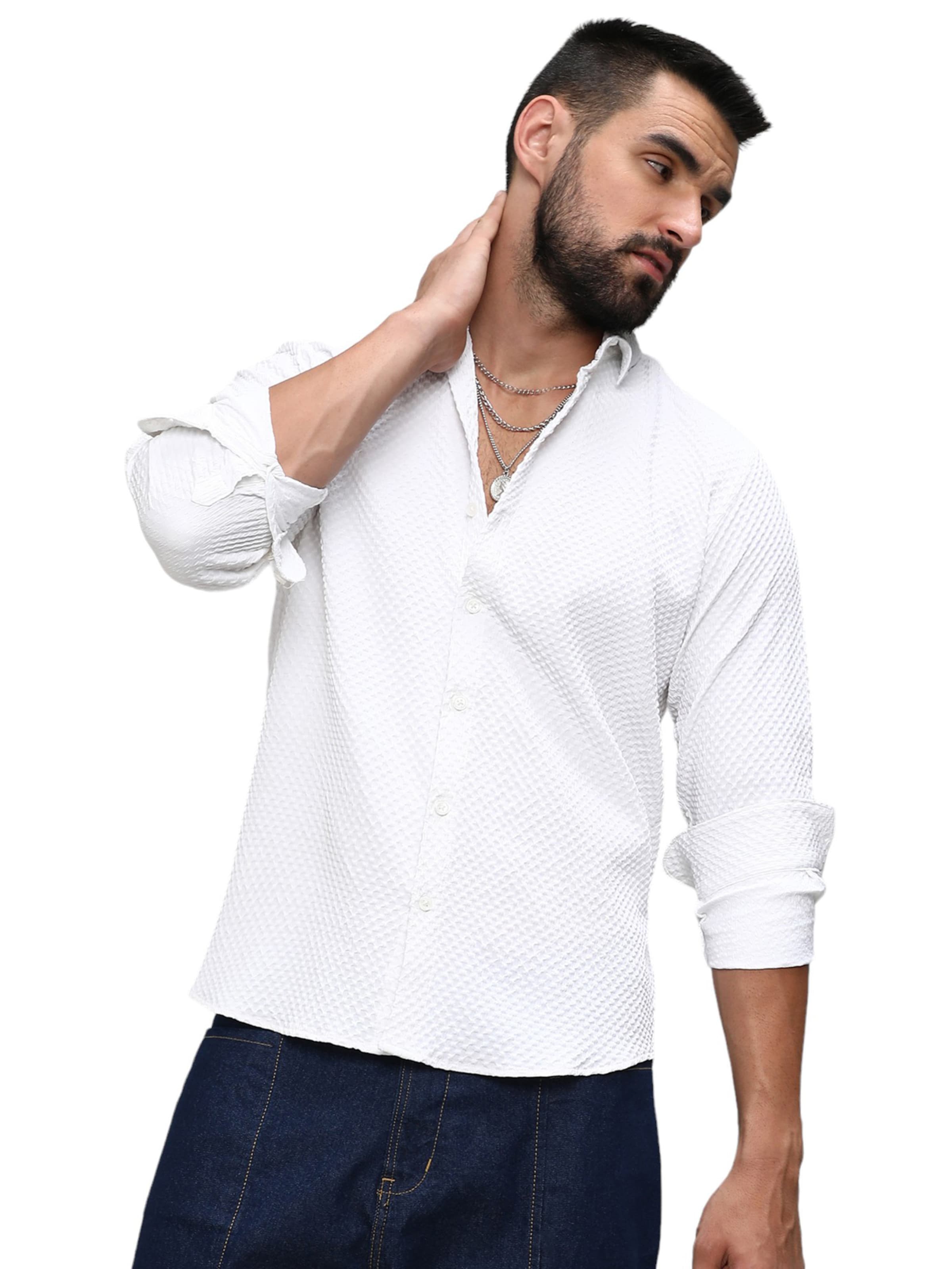 Campus Sutra Regular fit Ing ' Dakota ' - fehér: elől