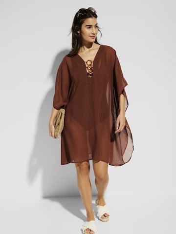 bonprix Strandjurk in Bruin