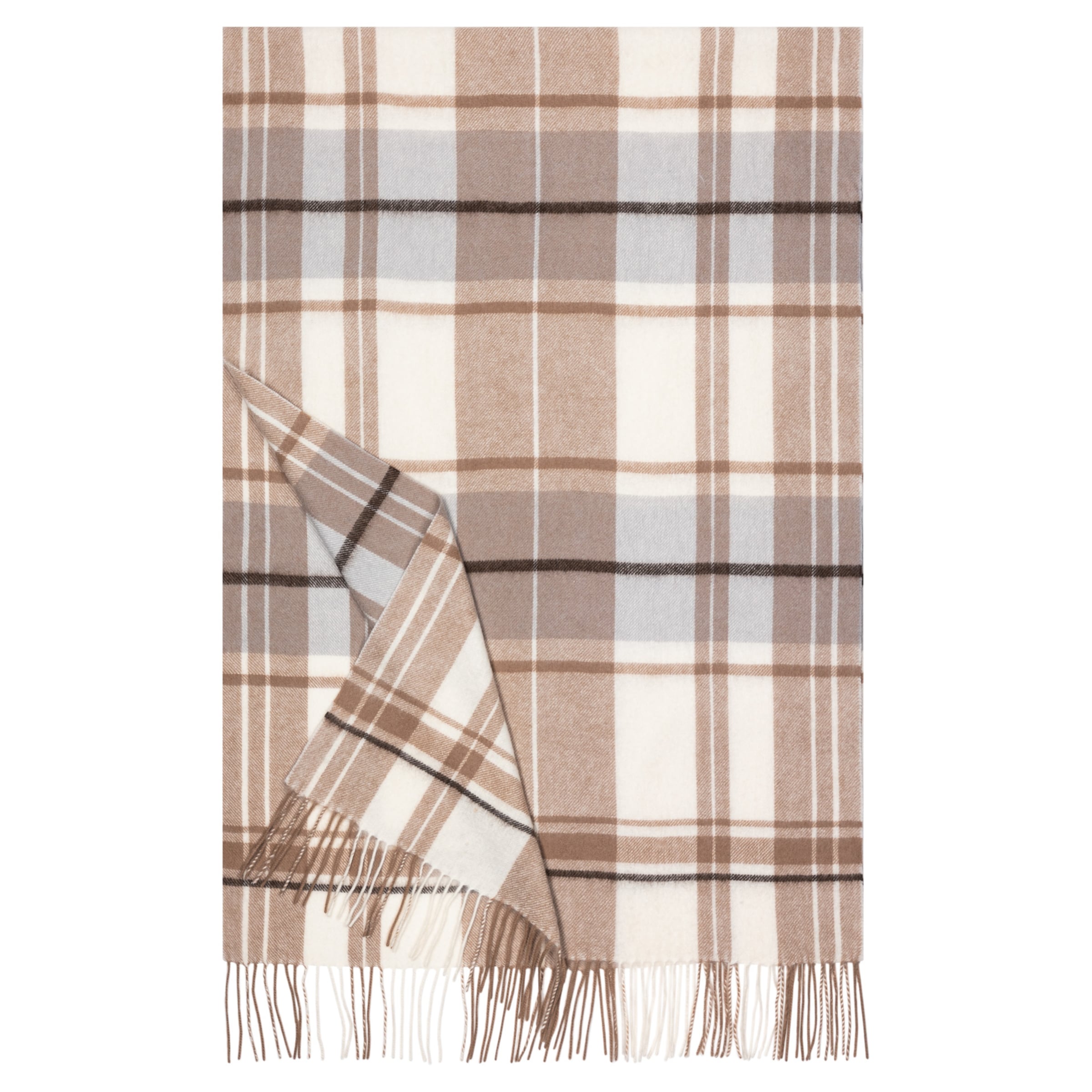 Sciarpa 'CHECK' di Roeckl in beige: frontale