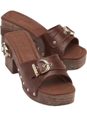 Mule 'Edita' Limoya en marron