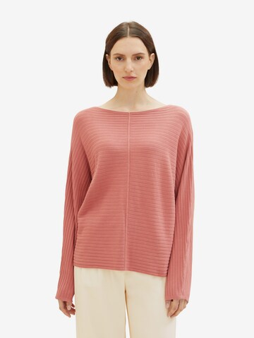 Pull-over TOM TAILOR en rose : devant