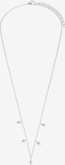 Lucardi Kette 'Basic' in silber / perlweiß, Produktansicht
