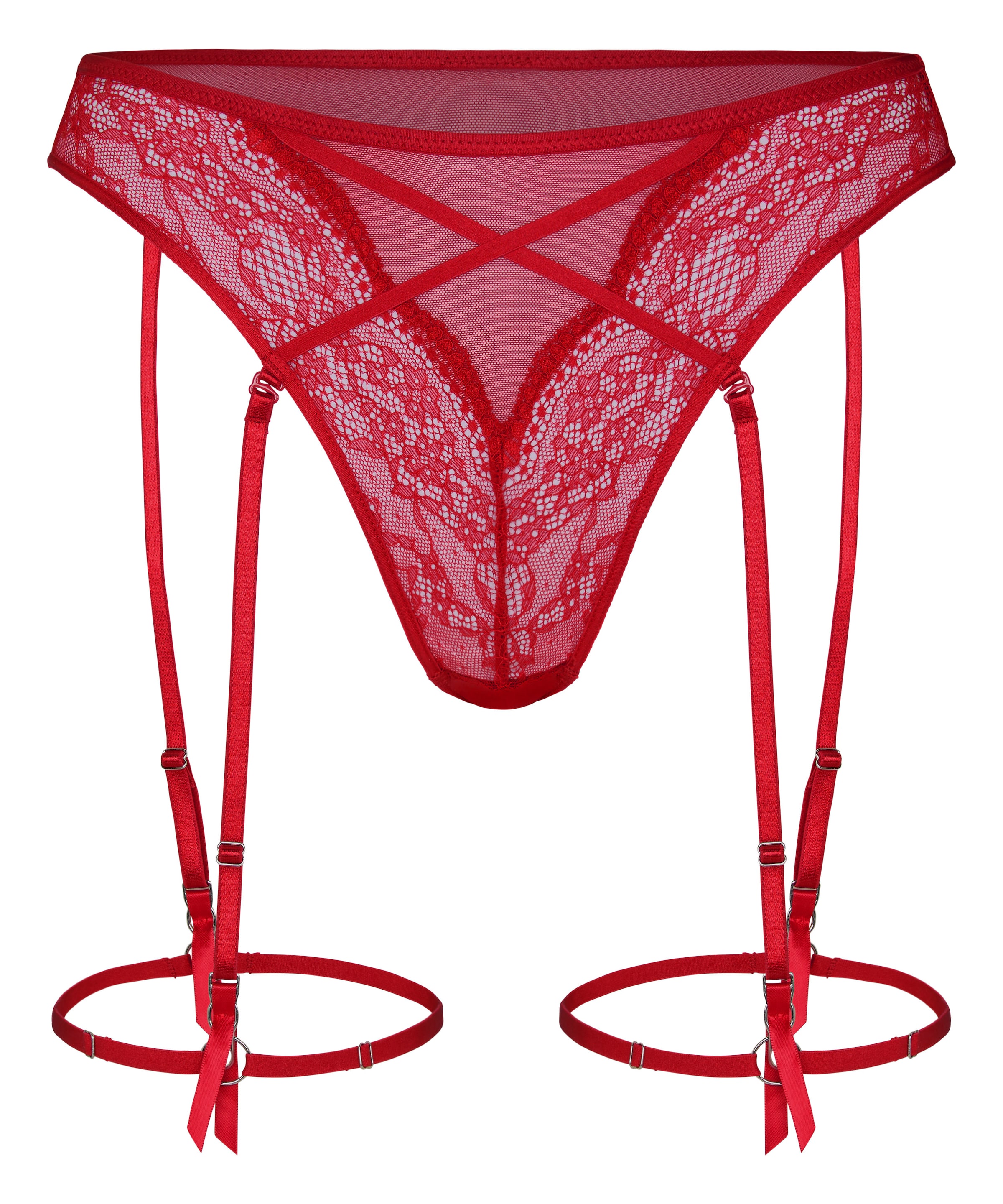 Hunkemöller String 'Isabelle' in XS in rot, Produktansicht