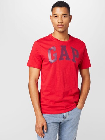 GAP Regular Fit T-Shirt in Rot: predná strana