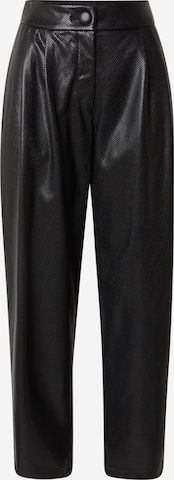 juoda ARMANI EXCHANGE Laisvas Klostuotos kelnės: priekis