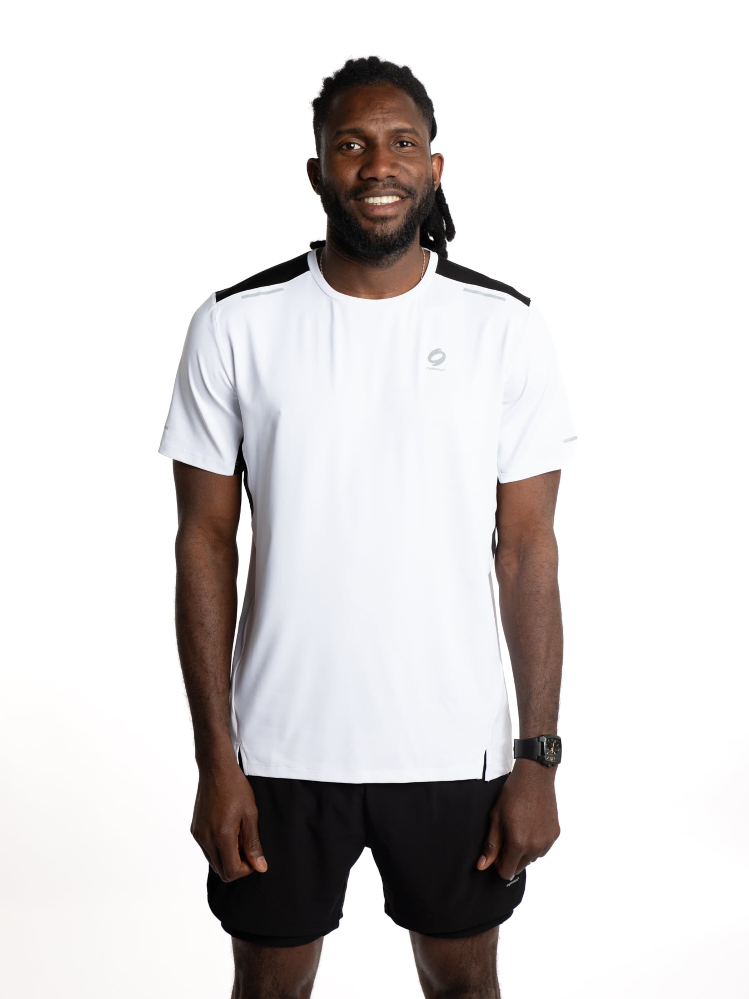 mymotus Performance shirt 'mymotus®, performance T-shirt, white, RM21' in White: front