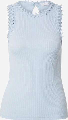VILA - Top 'VIBABIA LEAF' em azul: frente
