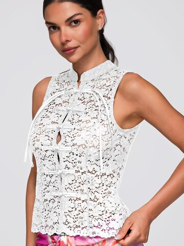 Camicia da donna di Ombre in bianco