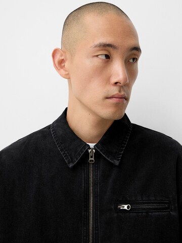 Veste mi-saison Bershka en noir