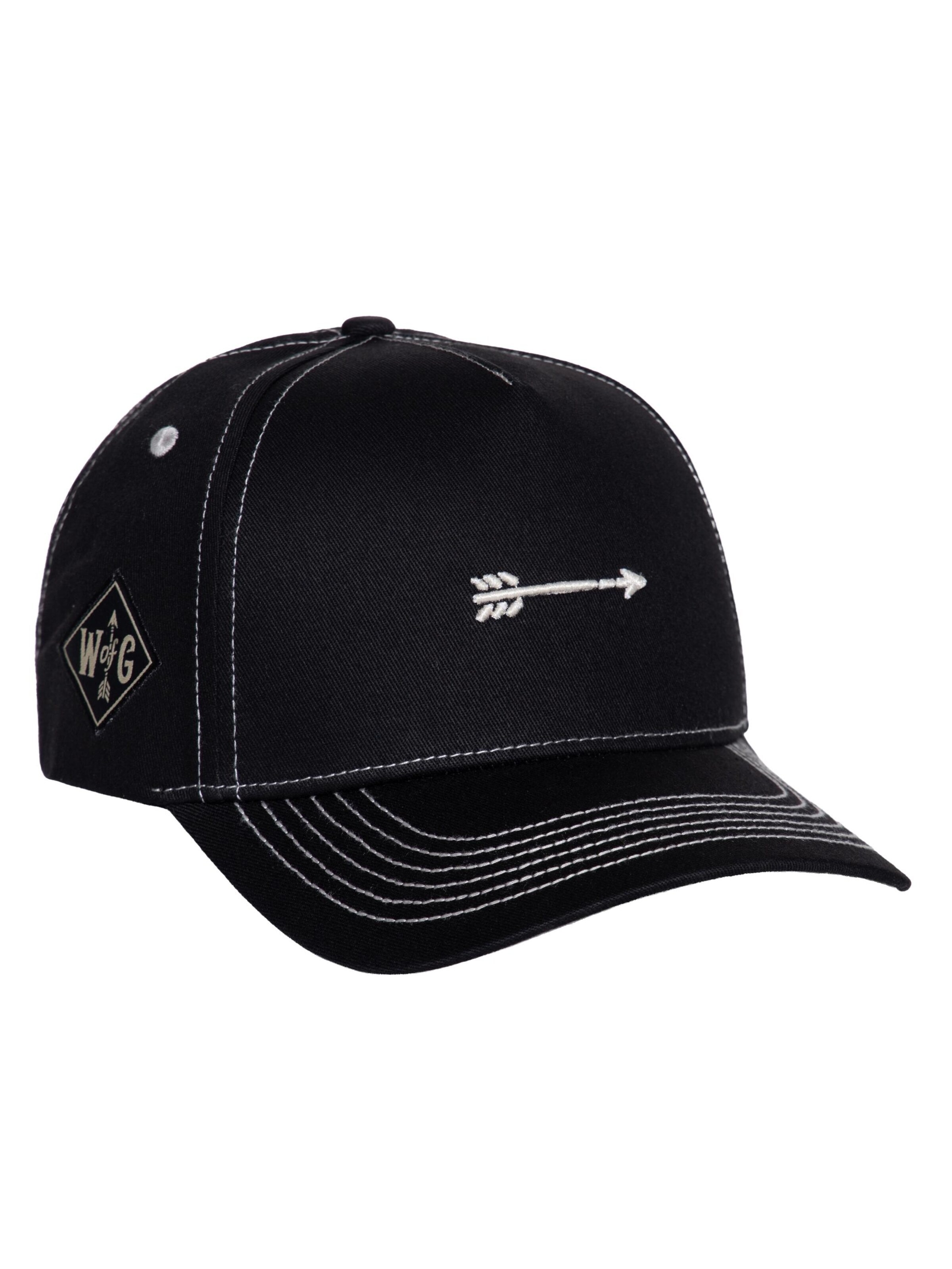 WAY OF GLORY Cap in Black: front