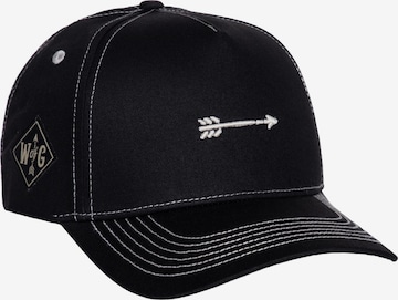 WAY OF GLORY Cap in Black: front