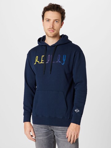 REPLAY Sweatshirt in Blau: predná strana