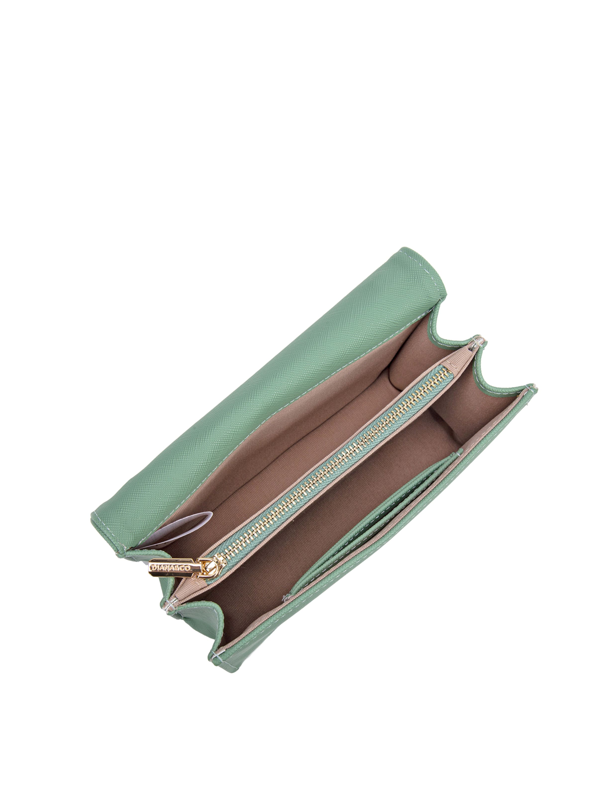 Borsa a tracolla 'Borsa a Tracolla Donna Diana&Co Poliestere Bottone Magnetico Tracolla Catena Rimovibile' di Diana&Co. in verde