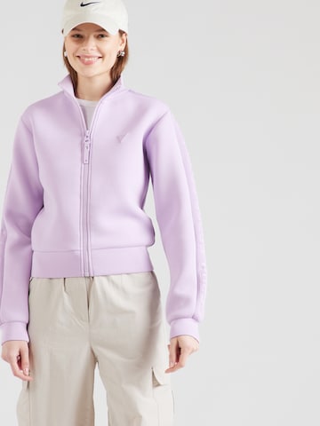 GUESS Sweat jacket 'New Allie' in Purple