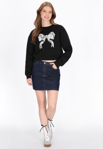 MYMO Sweatshirt in Zwart