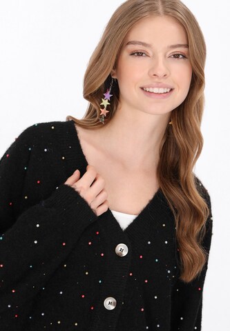 MYMO Gebreid vest in Zwart