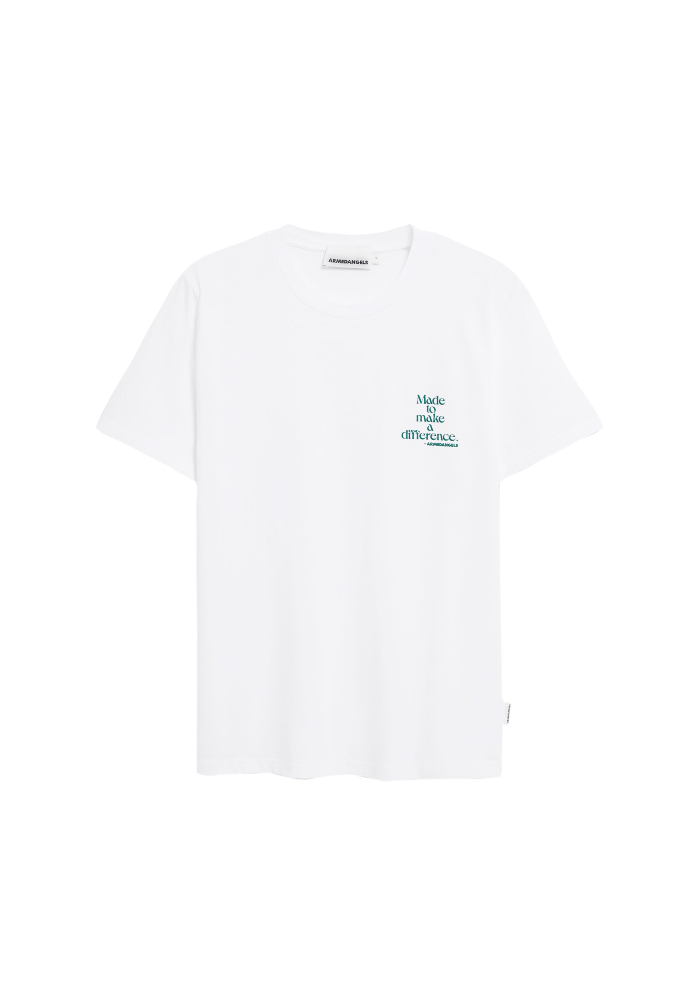 ARMEDANGELS T-Shirt JAAMES DIFFERENCE in Weiß: Vorderseite