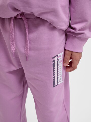 Hummel Tapered Trousers 'Tukas' in Purple
