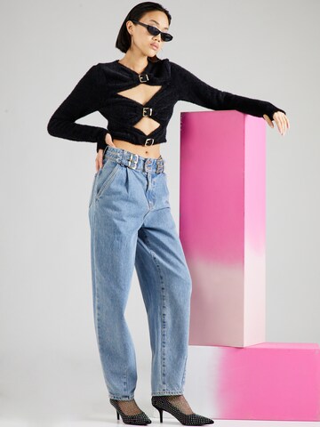 Hoermanseder x About You Tapered Pleat-front jeans 'Hava' in Blue