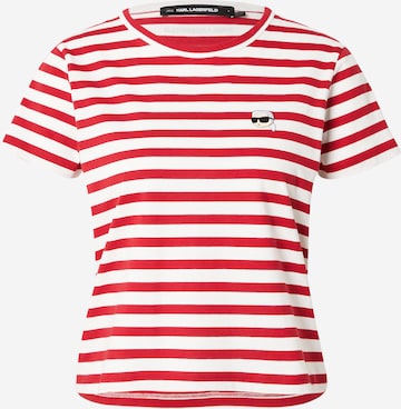Karl Lagerfeld - Camiseta 'IKON' en rojo: frente