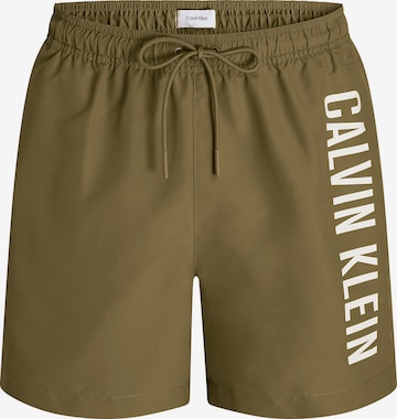 Shorts de bain Calvin Klein Swimwear en vert : devant