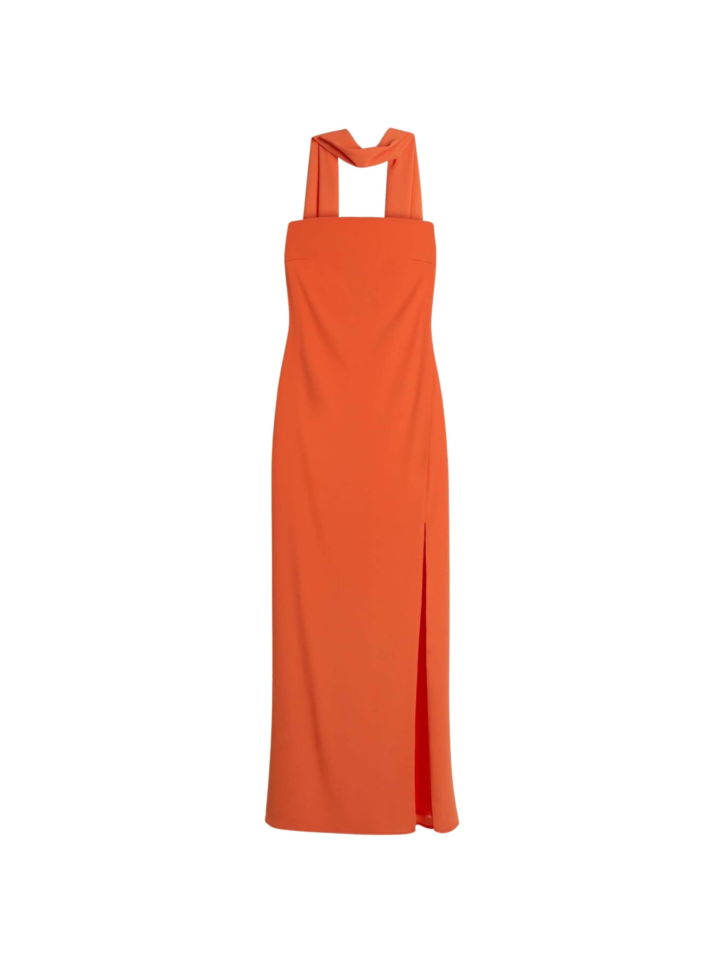 THE-ARE - Vestido de noche en naranja: frente