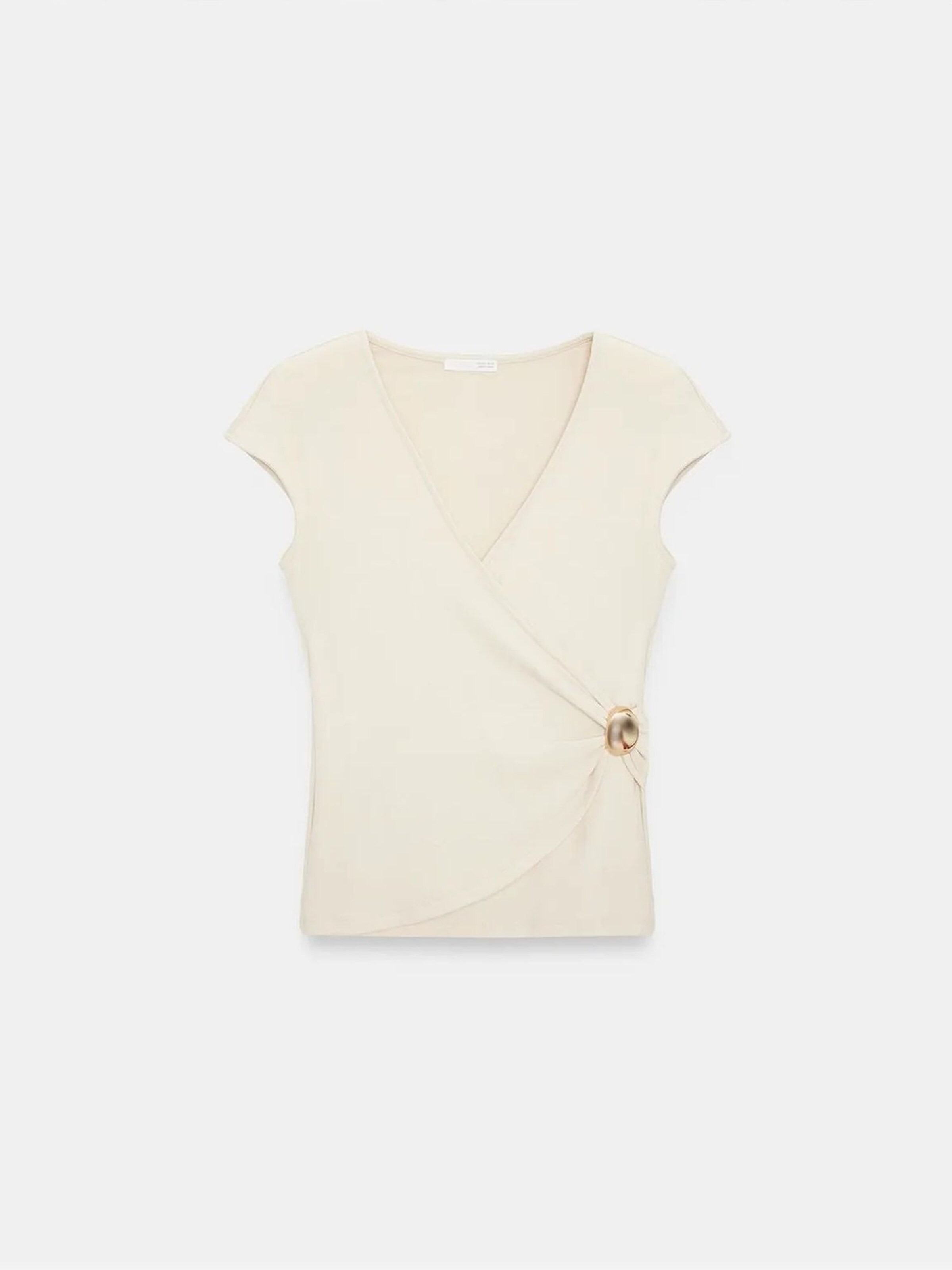 Camicia da donna di Dilvin in beige: frontale