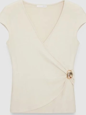Camicia da donna di Dilvin in beige: frontale