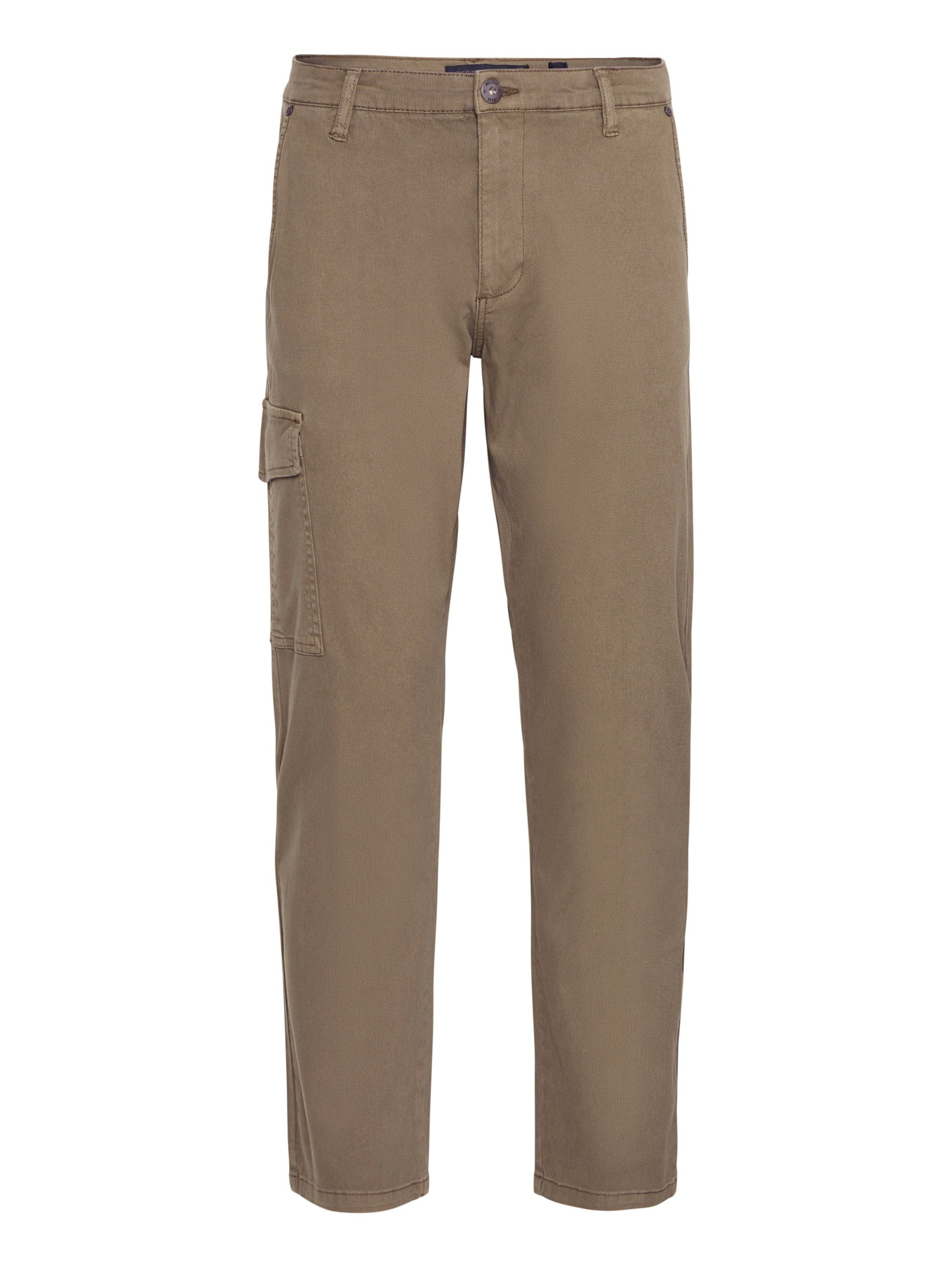 INDICODE JEANS Regular Cargohose in Beige: Vorderseite