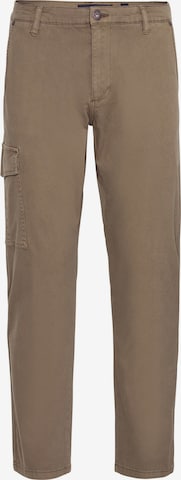 INDICODE JEANS - Pantalón cargo en beige: frente