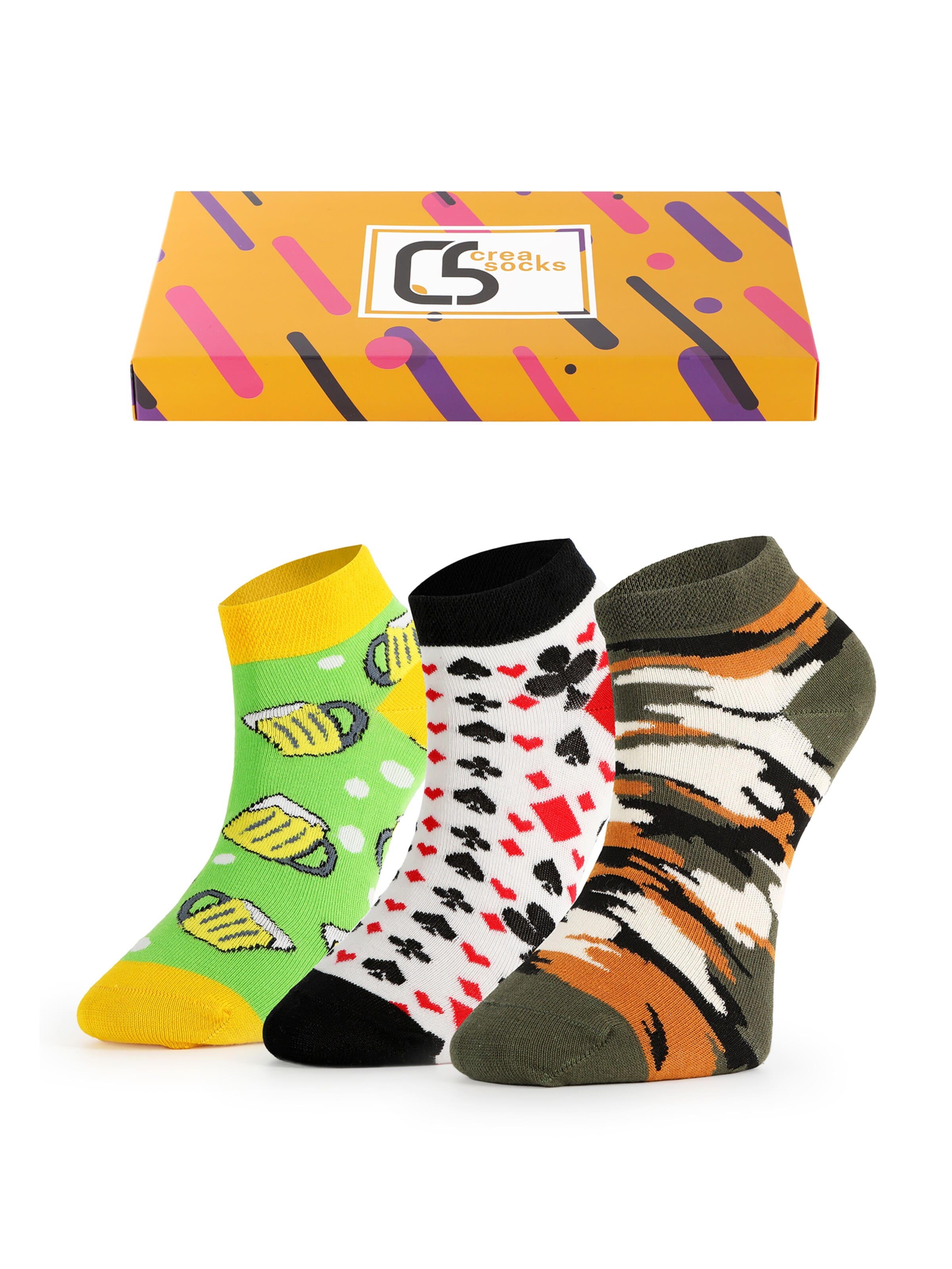 Crea Socks Sokken 'Bier' in Gemengde kleuren: voorkant