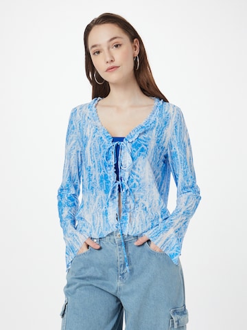 WEEKDAY Shirt in Blauw: voorkant