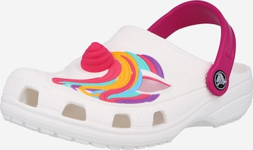 Crocs Sandals 'Unicorn' in White: front