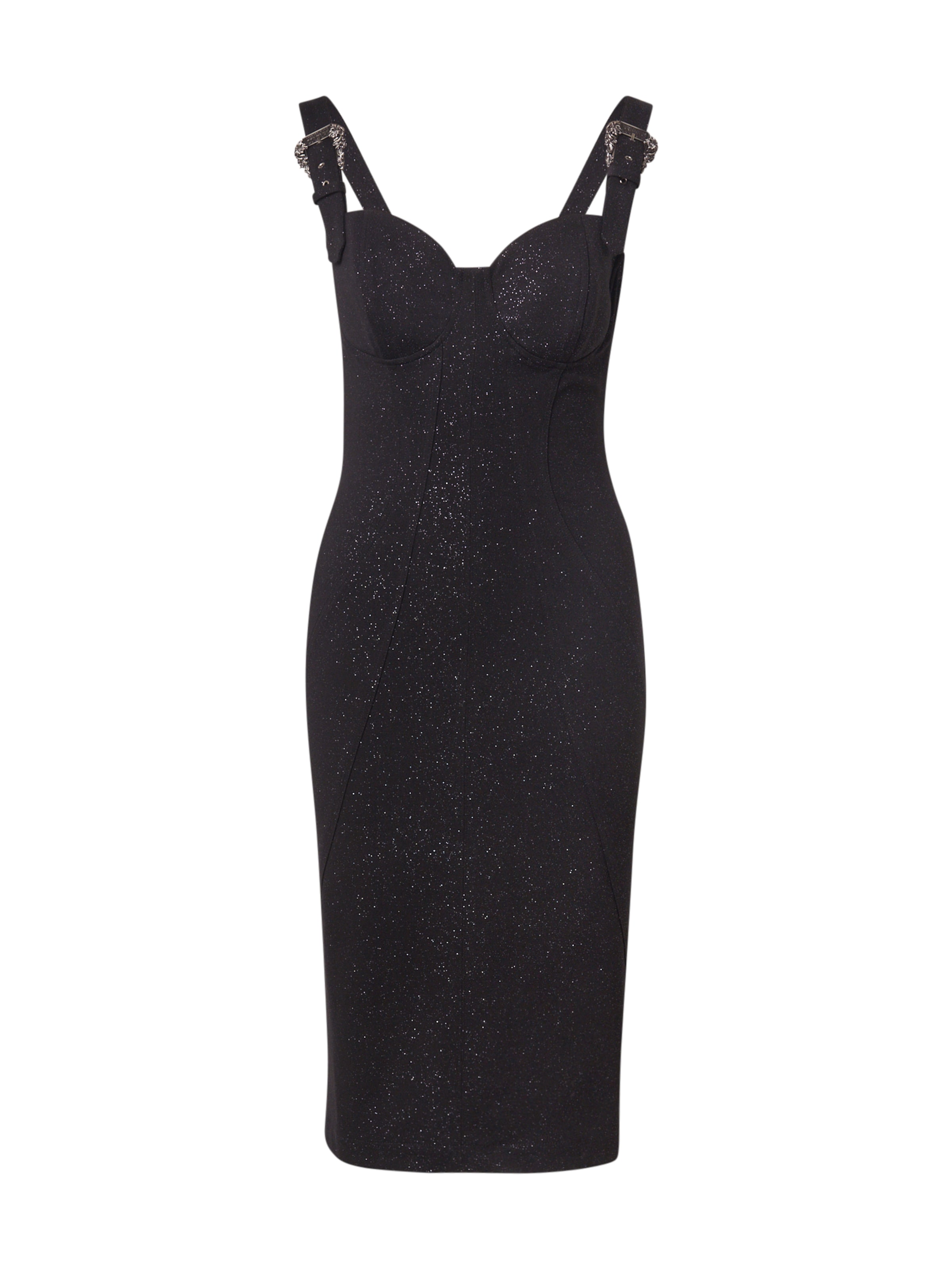 Versace Jeans Couture Koktejl obleka | črna barva: sprednja stran