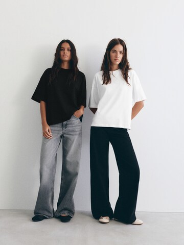 Pull&Bear Oversize t-shirt i svart: framsida