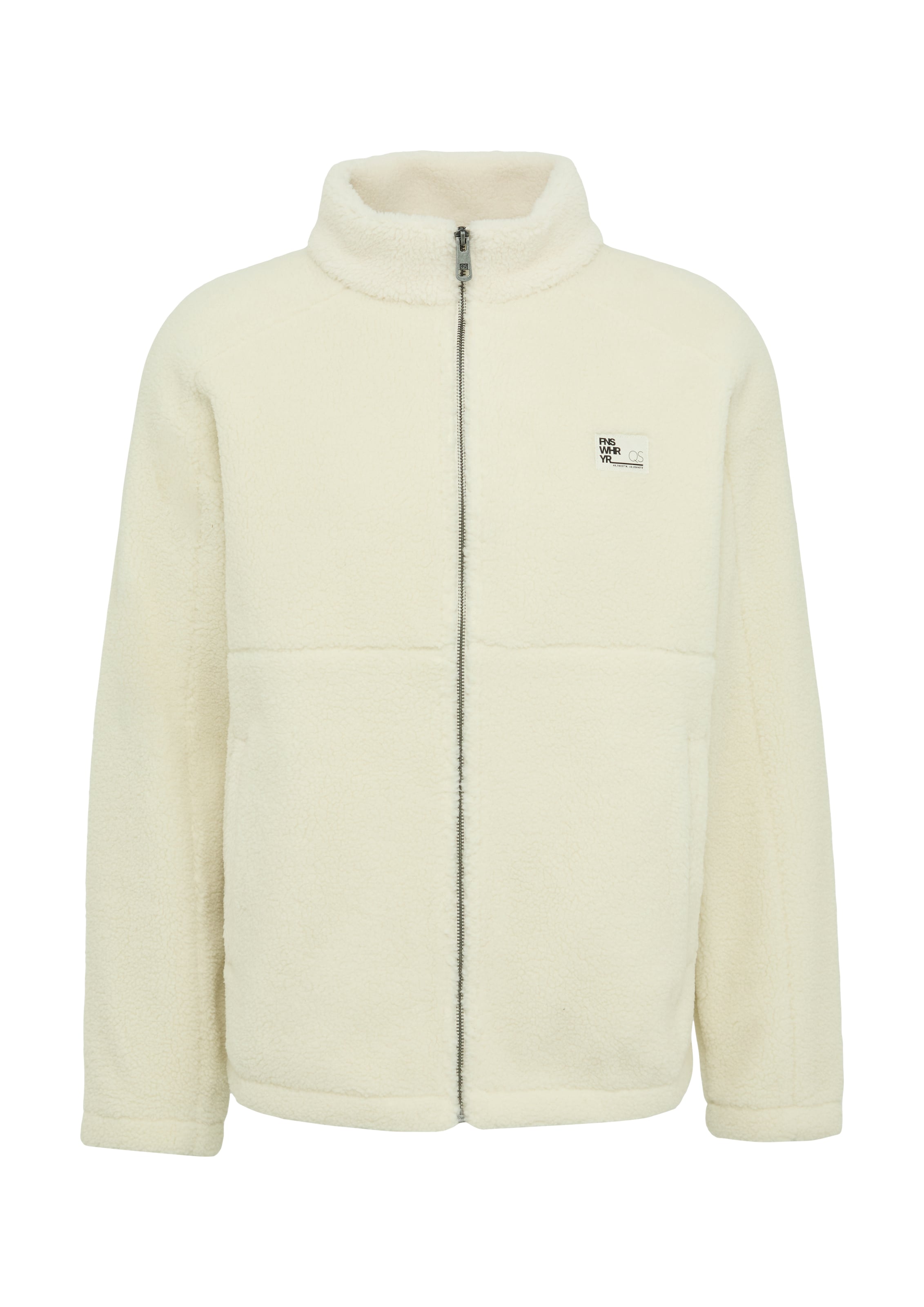 QS Fleecejacke in Beige: Vorderseite