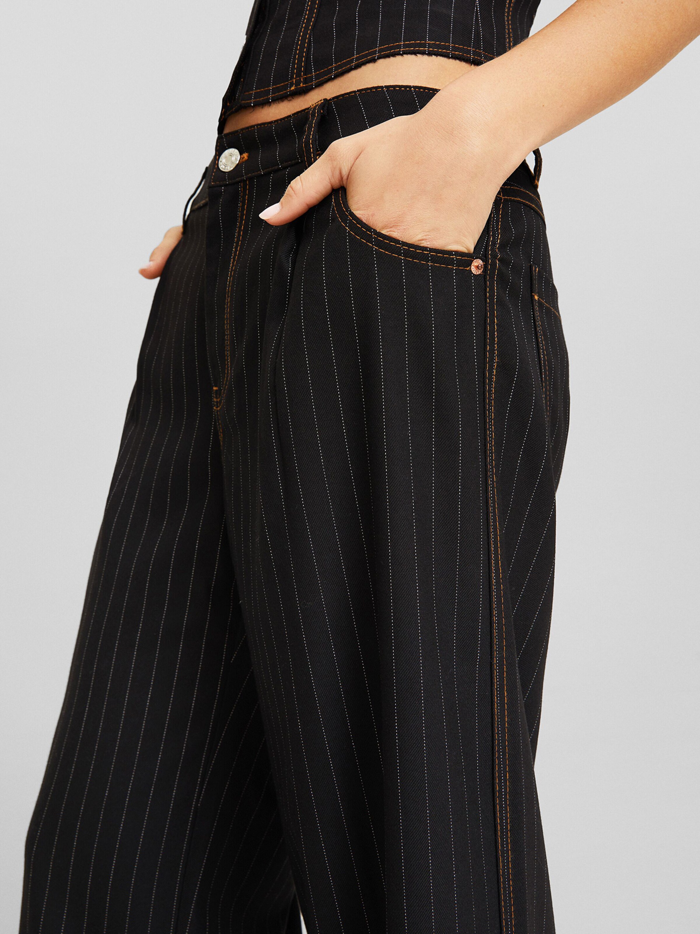 Bershka striped pants sale