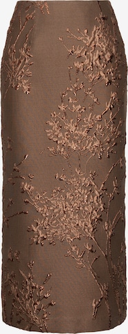 Jupe SEIDENSTICKER en marron : devant