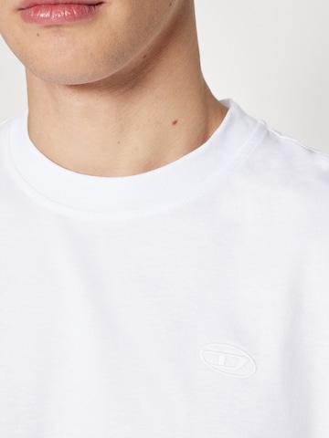 DIESEL Tričko 'BOGGY-MEGOVAL-D' – bílá