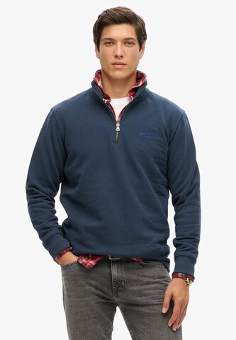 Superdry Majica 'ESSENTIAL' | modra barva: sprednja stran