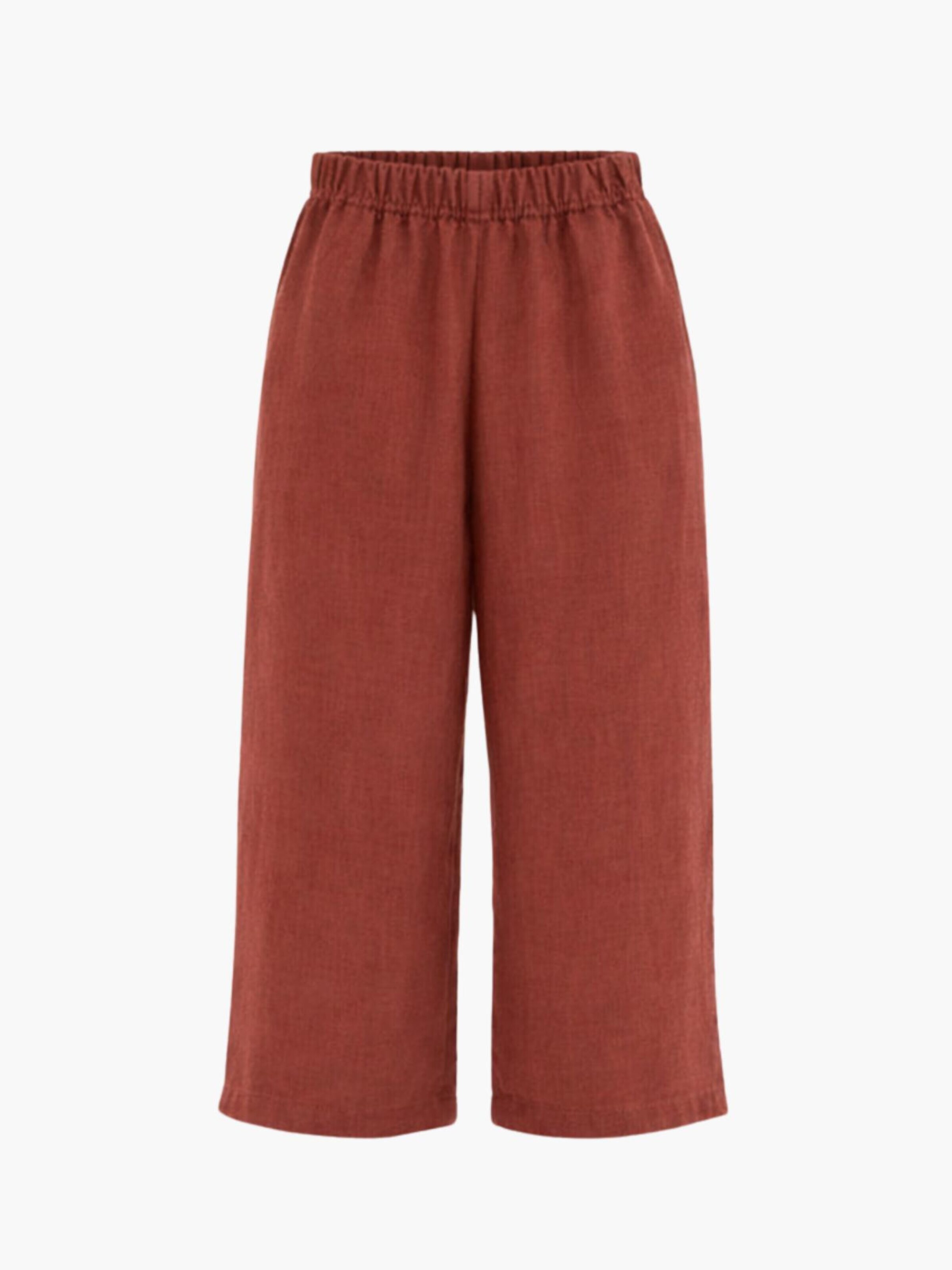 Loosefit Pantaloni 'Tokyo' di AmourLinen in rosso: frontale