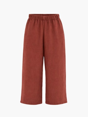 AmourLinen Loosefit Broek 'Tokyo' in Rood: voorkant