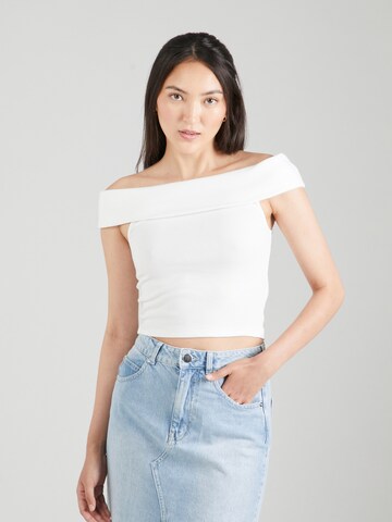 Gina Tricot Top in Weiß: Vorderseite
