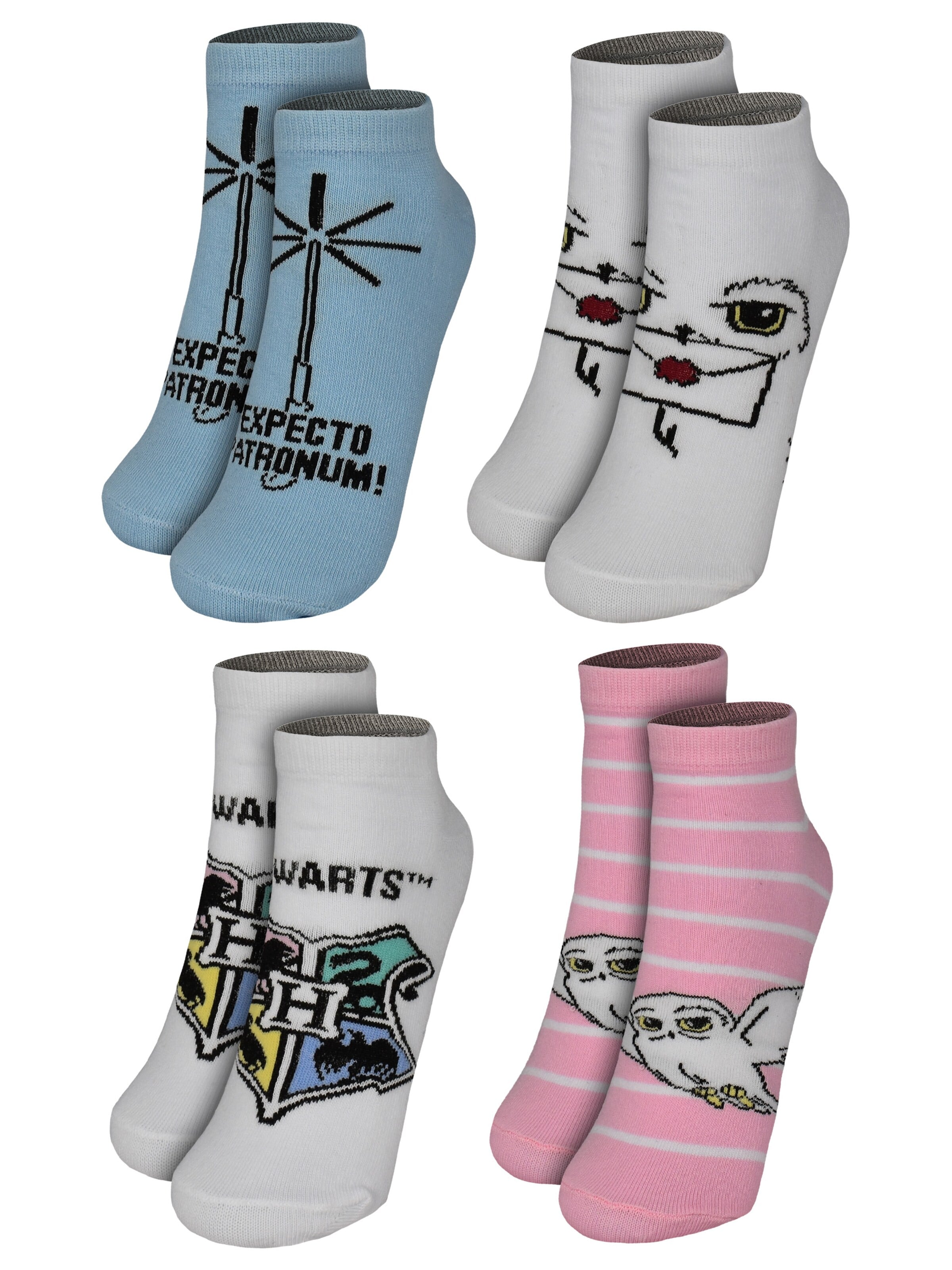 Harry Potter Socks 'Hedwig Hogwarts' in Mixed colors: front